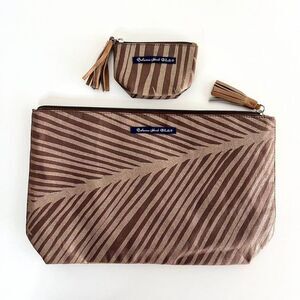 Bahama Hand Prints Set Clutch and Coin‎ Purse-Retired and Rare!